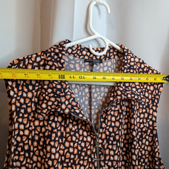 Ava & Grace Black and Tan Sleeveless Dress - Picture 8 of 11